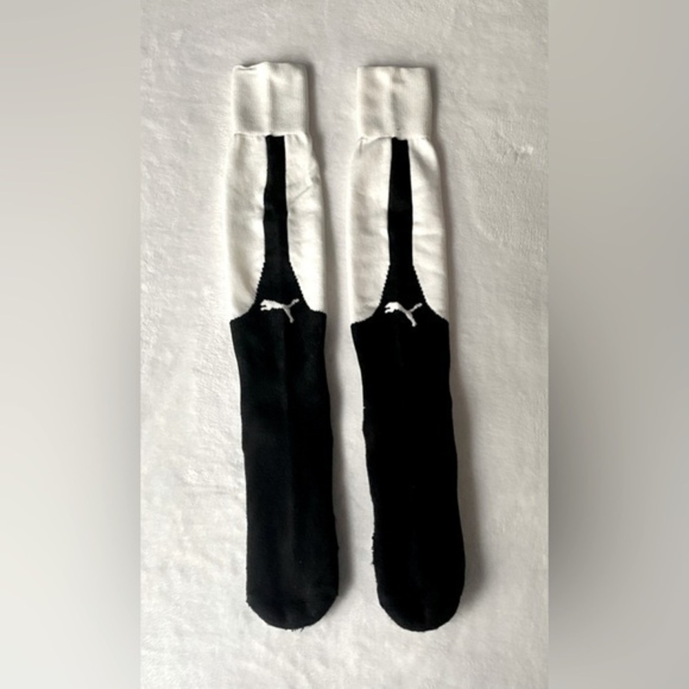 Puma Men's Soccer Socks Black and White OS